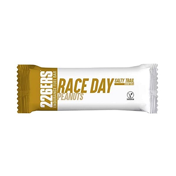 226ERS Race Day Bars, Barres Energétiques Végane pour une Meilleure Endurance, Energy Bars, Cacahuète - 1 barre x 40gr