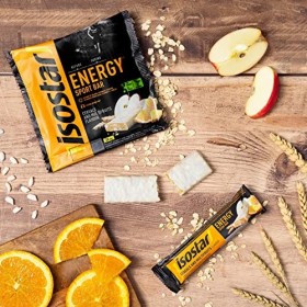 Isostar - Barres Energy Sport Bar Cereal & Multifruits - Barres Énergétiques Source de Glucides - Apport en Energie - 3x20 g 