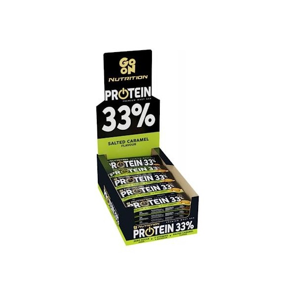 Go On Nutrition Barre Protéinée 33% 25x50g Caramel Salé