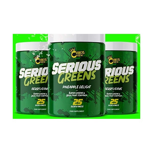 Chaos Crew Serious Greens Mixed Berry 25SR 25 count