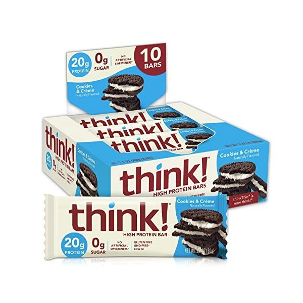 Thinkthin haute Protéine, 59,5&nbsp;gram lot de 10 Barres nutritives