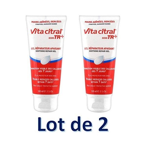 Vita Citral Soin TR+ Gel Réparateur Apaisant 100 ml Lot de 2 tubes