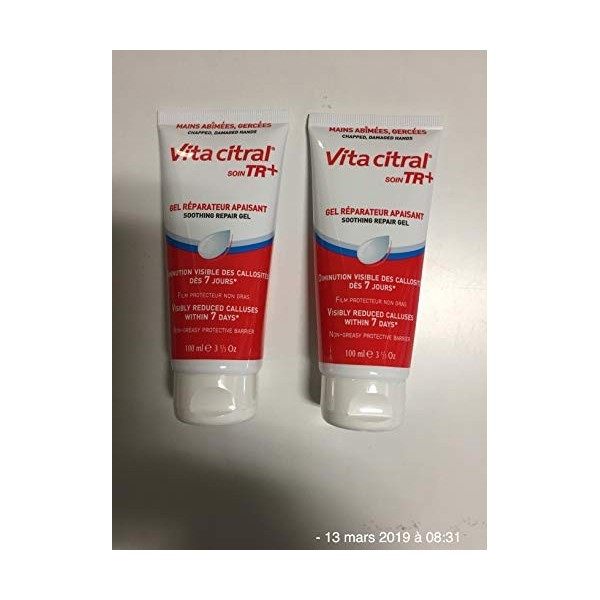 Vita Citral Soin TR+ Gel Réparateur Apaisant 100 ml Lot de 2 tubes