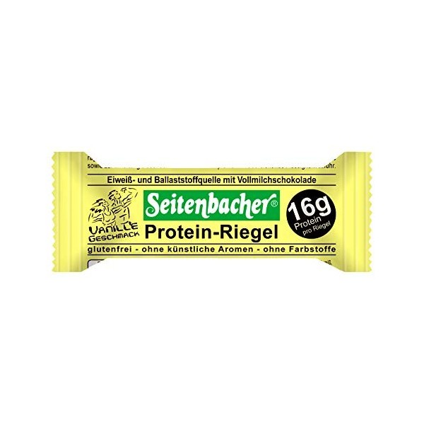 Seitenbacher Verrou Protéines Vanille Lot de 4  4 x 60 g 