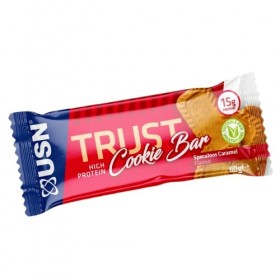 USN Trust Barre à biscuits caramel : barres protéinées riches en protéines, parfaites pour les déplacements et après lentraî