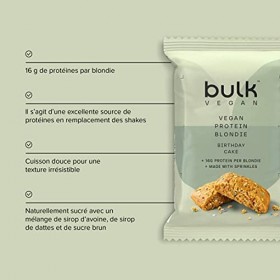 Bulk Blondie Aux Protéines Végétaliennes, Vegan, 12 X 60 G