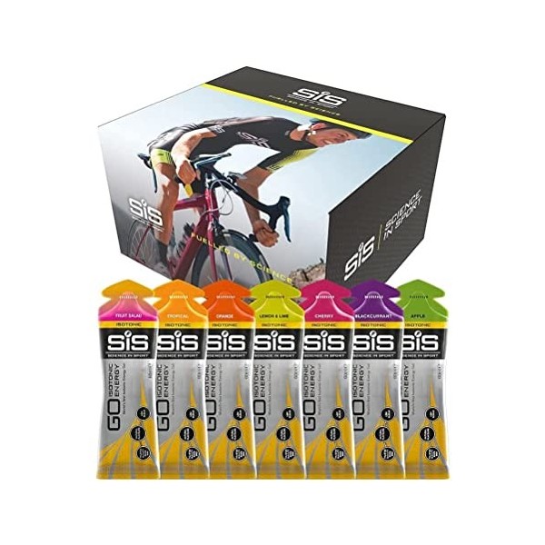 Science in Sport GO, Gels Énergétiques pour le Sport et la Course à Pied, Faible Teneur en Sucre, Nutrition Sportive, 35 gels