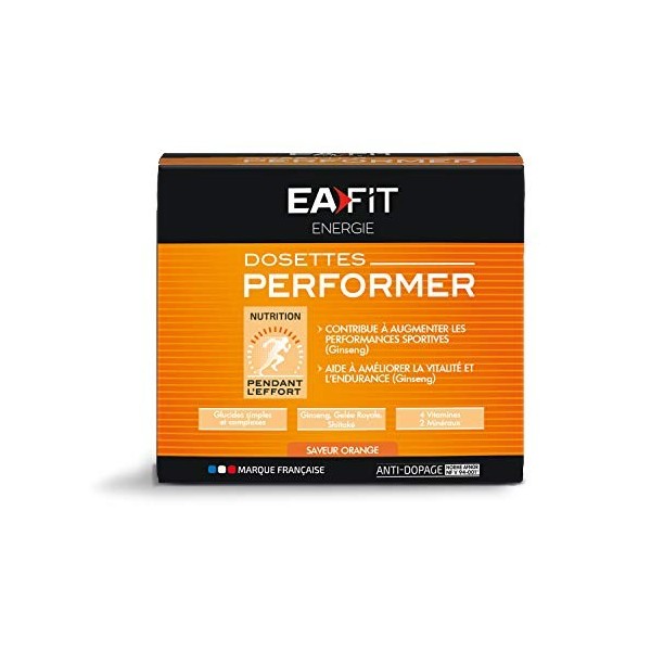 EAFIT Performer Orange gels Nutritifs etui 10 Dosettes