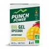 PUNCH POWER - SPEEDOX Mangue - Boîte 6 gels x 25 g - Gel énergétique antioxydant - Énergie progressive - Riche en Vitamine C