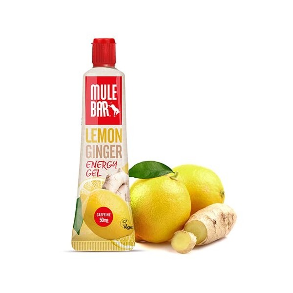 Gel énergétique Mulebar Citron - Gingembre - Guarana - 37g - végan