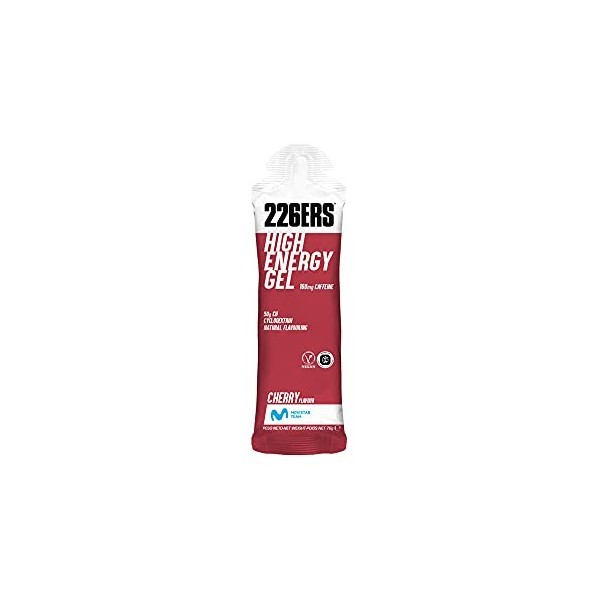 226ERS High Energy Gels Energétiques avec 50g de Cyclodextrine comme Hydrate, Végétaliens et 160mg de Caféine, Alimentation S