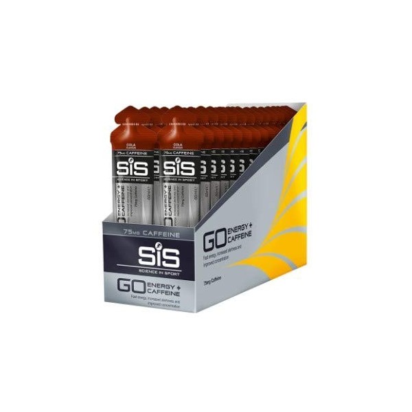 Energy Gel GO+ Électrolytiques SIS Cola 15 x 60ml contenant de la caféine