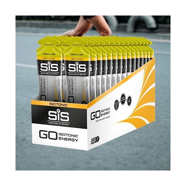 SIS GO Isotonic Energy Gels 30x60ml Citron et citron vert