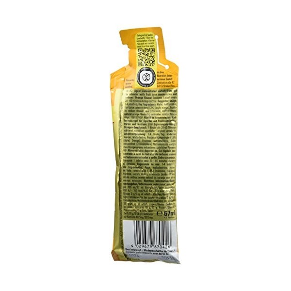 PowerBar Hydro Gel avec Glucides, Maltodextrin & Natrium - Gels Énergétiques - Vegan - Sans Allergènes - Buvable sans eau - O