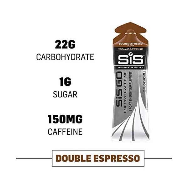 30 x SiS GO Energy + Caffeine Gel 60 ml Expresso Double