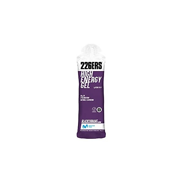 226ERS High Energy Gels Energétiques avec 50g de Cyclodextrine comme Hydrate, Doping Free, Végétaliens et BCAA 8:1:1, Aliment