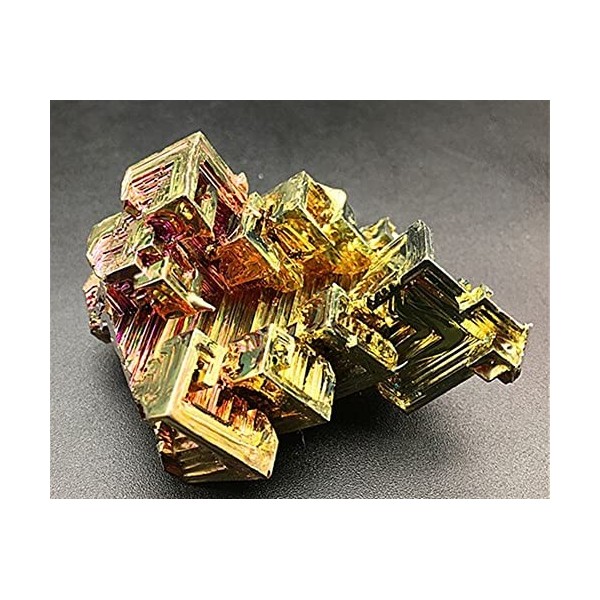 ALOEU 100-110g Bismuth Rainbow Bright geode Chaque élément de Poids Bi MineralStones Obélisque