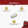 BCAA - Ratio 2:1:1 - Acides Aminés Essentiels Avec Vitamine B6 - Synthèse des Protéines - Réduction de la Fatigue & Récupérat