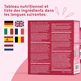 Complexe de récupération post-entraînement au goût de baies avec BCAA Leucine, glutamine, minéraux et vitamines - Vegan Muscl