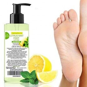 Crème pour les pieds secs & callosités, cal et corne au pied à lhuile de citron purifiante et menthe 200 ml