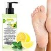 Crème pour les pieds secs & callosités, cal et corne au pied à lhuile de citron purifiante et menthe 200 ml