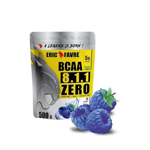 Eric Favre BCAA 8.1.1 Zero 500 g - Framboise Bleue