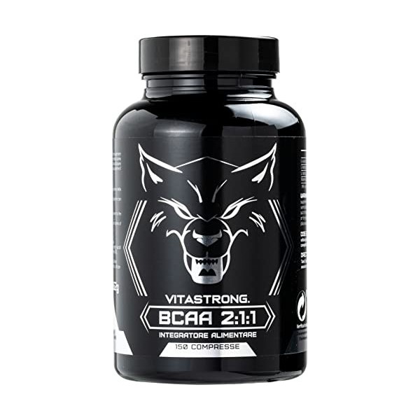 Acides aminés Ramifiés BCAA 2.1.1 Vitastrong | L-leucine, L-isoleucine, L-valine 100% purs avec vitamine B6 | Complément Pré 