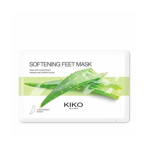 KIKO Milano Softening Feet Mask | Masques Pieds en Tissu à L’extrait D’aloe Vera