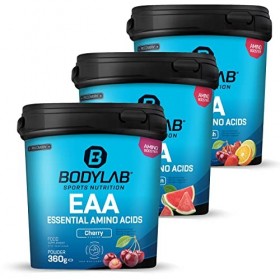 Bodylab24 EAA Essential Amino Acids Punch aux fruits 360g, 8 acides aminés essentiels hautement dosés, tous les BCAA & EAA co