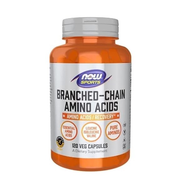 Now Foods BCAA Amino Acids 120 capsules végétaliennes acides aminés à chaîne ramifiée