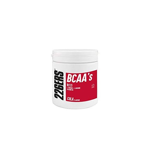 226ERS BCAAs 8:1:1, Acides Aminés Essentiels avec Vitamine B6, Saveur Cola - 300 gr