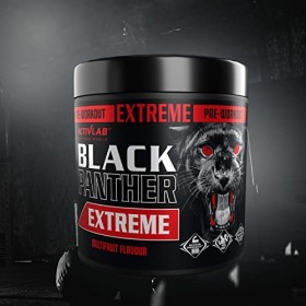 Activlab Black Panther EXTREME 300 g, poudre dénergie pré-entraînement, performance physique avec citrulline, créatine, bêta
