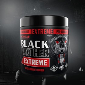Activlab Black Panther EXTREME 300 g, poudre dénergie pré-entraînement, performance physique avec citrulline, créatine, bêta