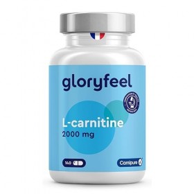 L- CARNITINE 2000 Vegan - Extra Fort Dosage Elevé - 120 Comprimés -  Amincissant - 2000 mg/ Jour