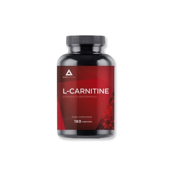 Bodyathlon – Pure L-Carnitine 180 capsules - Energie Résistance et récupération- Supplément sportif – Tonification - Augmenta