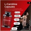 Bodyathlon – Pure L-Carnitine 180 capsules - Energie Résistance et récupération- Supplément sportif – Tonification - Augmenta