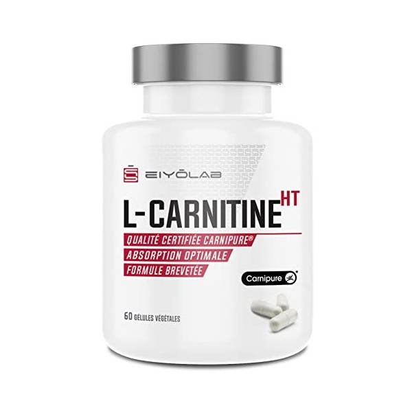 L-CARNITINE Premium Brevetée Carnipure® | Energie - Sèche - Récupération | Pre-workout Sans Caféine ni Stéarate de Magnésium 