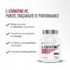 L-CARNITINE Premium Brevetée Carnipure® | Energie - Sèche - Récupération | Pre-workout Sans Caféine ni Stéarate de Magnésium 