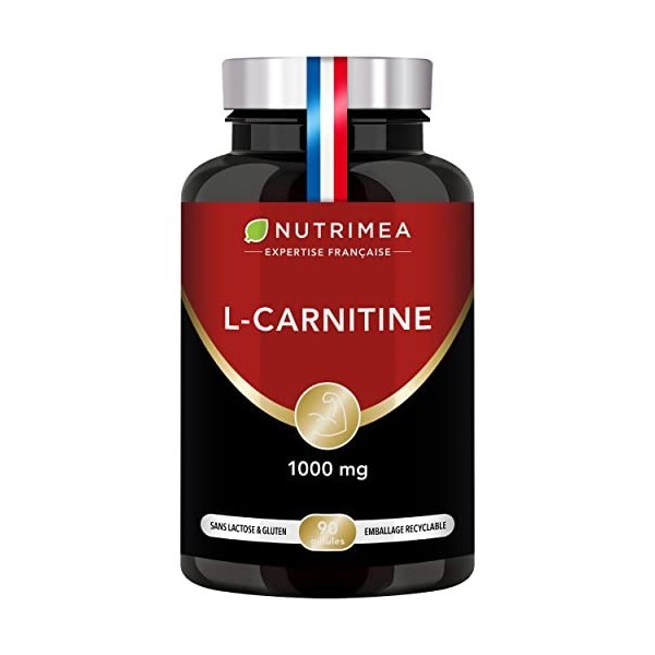 L-Carnitine - 1470 mg de L-Carnitine Tartrate - Boost d’Energie & Récupération Après le Sport - Brûle Graisse & Minceur - Ave