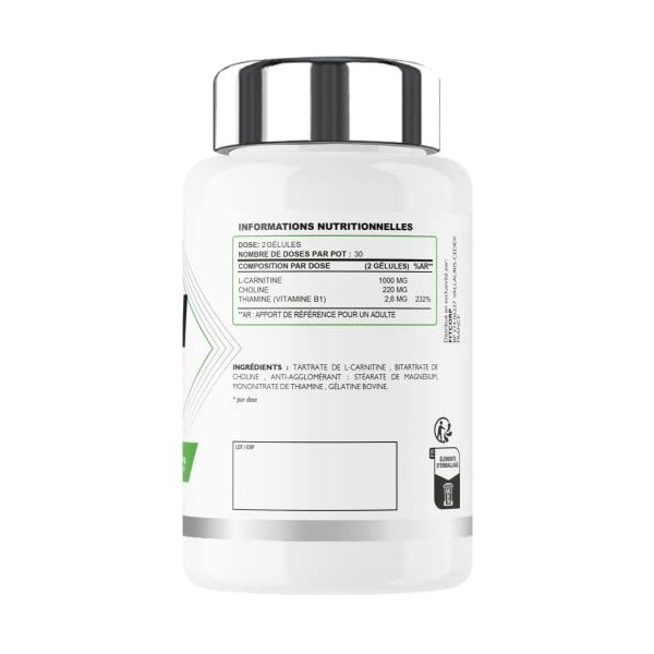 Superset Nutrition | Carni Max 60 Caps | L-Carnitine | Combustion des Graisses