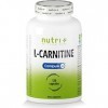 Carnipure L-Carnitine 3000 - Qualité testée en laboratoire par Lonza - Vegan L-Carnitine gelules -120 capsules sans additifs 