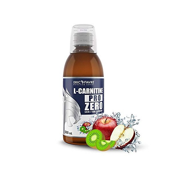 L-CARNITINE LIQUIDE PRO ZERO - L Carnitine Vegan Enrichi au Thé Vert - BRULE GRAISSE sans sucre pour Sportifs - Boisson Mince