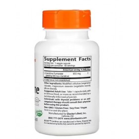 Doctors Best L-Carnitine Fumarate, 855 mg – 60 vcaps, booster dénergie et dendurance pour le fitness et la santé