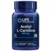 Life Extension, Acetyl-L-Carnitin, 500mg, avec Vitamine C, Hautement Dosé, 100 Capsules végétaliennes, Testé en Laboratoire, 