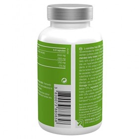SlimJOY L-Carnitine Pure 2000 mg - Gélules contenant de la L-Carnitine et du Guarana - 120 gélules avec e-book