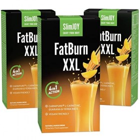 SlimJOY FatBurn XXL - 1000 mg de L-Carnitine, 1000 mg de Yerba Mate et 700 mg de Guarana par Boisson - de Sensilab
