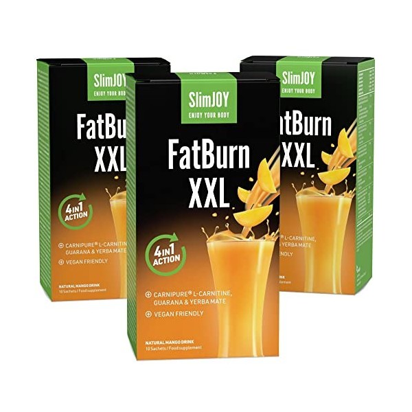 SlimJOY FatBurn XXL 1000 mg de LCarnitine, 1000 mg de Yerba Mate...