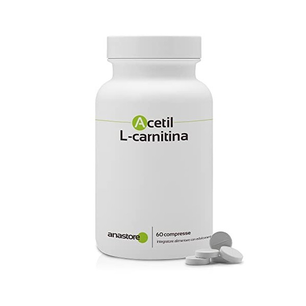 ACÉTYL L - CARNITINE * 500 mg / 60 comprimés * Cardiovasculaire glucose , Cerveau, Équilibre émotionnel, Performances sporti