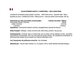 ALCAR Acétyl L-Carnitine de HSN : Nootropique, soutien cognitif, à étudier, concentration, effet antioxydant : végétal, san