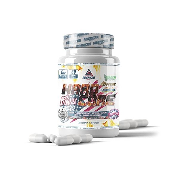 AS American Suplement - HardCore Fat Burner - 100 g - Goût neutre - Contient de la taurine et de la L-carnitine - Aide à perd